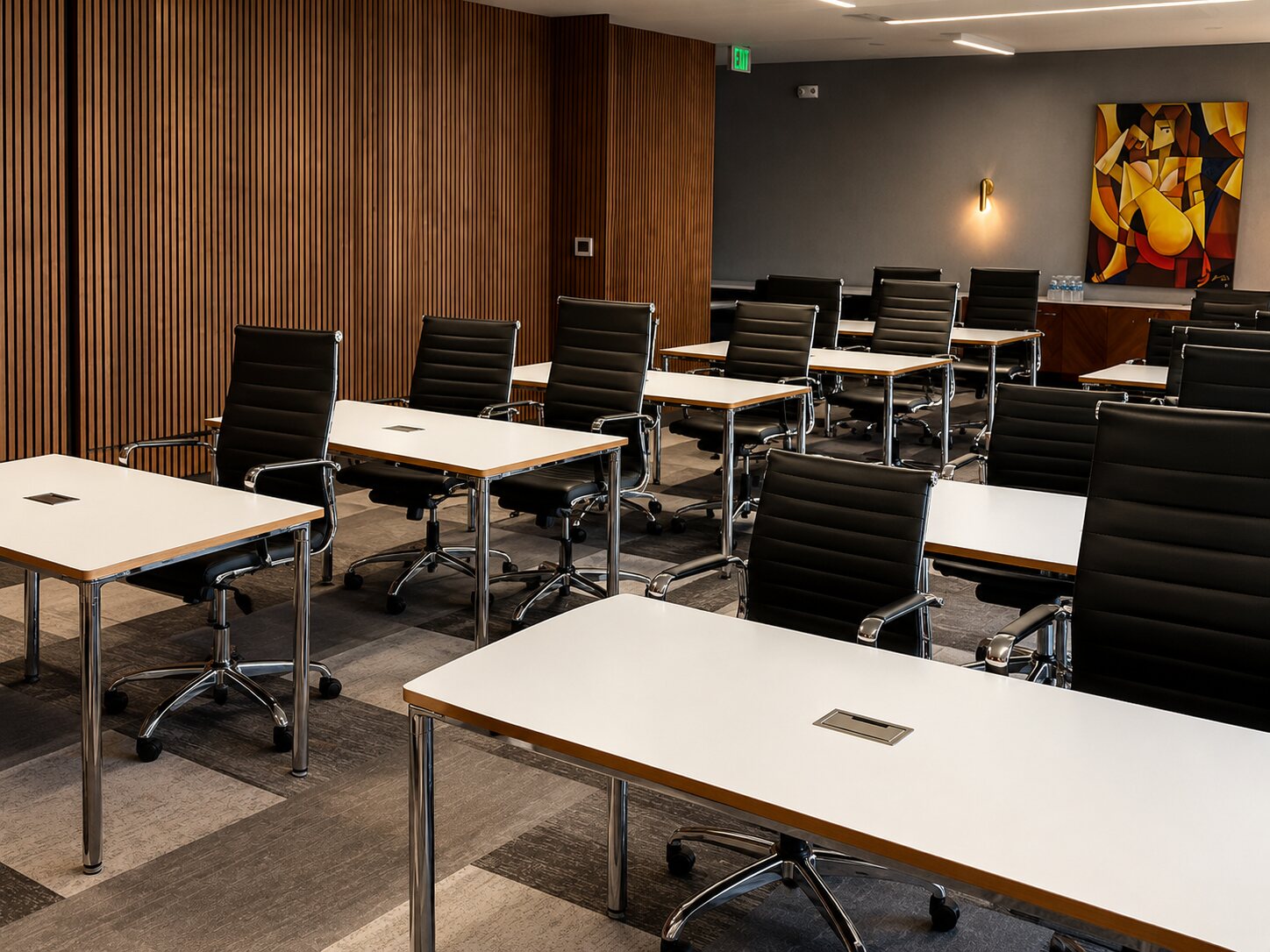 Meeting setup — classroom